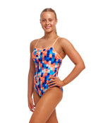 Funkita - Tail End Single Strap Swimsuit - Multi - Model Front/Side