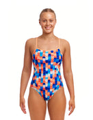 Funkita - Tail End Single Strap Swimsuit - Multi - Model Front