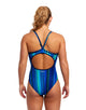 Funkita - Womens Beam Bars Diamond Back Swimsuit - Model Front