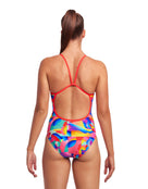 Funkita - Womens Radar Rage Single Strap Swimsuit - Model Back