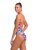 Funkita - Womens Radar Rage Single Strap Swimsuit - Model Back/Side