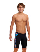 Funky Trunks - Boxed Up Swim Jammers - Black/Multi - Model Front