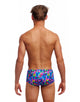 Funky Trunks - Boys Funk & Blues Sidewinder Swim Trunks - Model Front