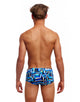 Funky Trunks - Boys Polar Caps Sidewinder Swim Trunks - Blue - Model Front