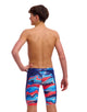 Funky Trunks - Boys Wave Craze Swim Training Jammer - Blue/Red - Model Front