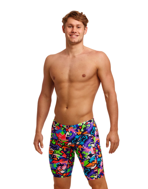 Funky Trunks - Mens Sharp Edges Swim Jammers - Model Front