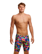 Funky Trunks - Mens Sharp Edges Swim Jammers - Model Front/Side