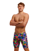 Funky Trunks - Mens Sharp Edges Swim Jammers - Model Front/Side