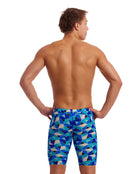 Funky Trunks - Mens Tetra Tonic Swim Training Jammer - Blue - Model Back