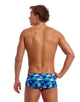 Funky Trunks - Mens Tetra Tonic Sidewinder Swim Trunks - Blue - Model Front