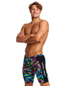 Funky Trunks - Beat It Swim Training Jammers - Black - Model Side