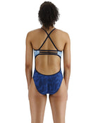 TYR Geoscope Durafast Elite Trinityfit Swimsuit - Teal/Multi - BACK