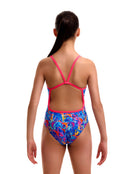 Funkita - Girls Dragons Den Single Strap Swimsuit - Multi - Model Back