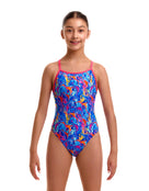 Funkita - Girls Dragons Den Single Strap Swimsuit - Multi - Model Front