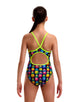 Funkita - Girls Pine Gap Diamond Back Swimsuit - Multi - Model Front