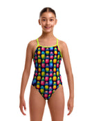 Funkita - Girls Pine Gap Diamond Back Swimsuit - Multi - Model Front