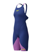 Speedo - Girls Fastskin LZR Ignite Kneeskin - Navy/Purple - Product Front/Side