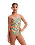 Funkita - Girls Hillary Puff Single Strap Swimsuit - Multi - Model Front/Side