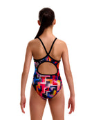 Funkita - Girls Putty Rules Diamond Back Swimsuit - Multi - Model Back