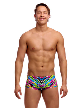 Funky Trunks - Happy Hide Sidewinder Swim Trunks - Multi - Model Front