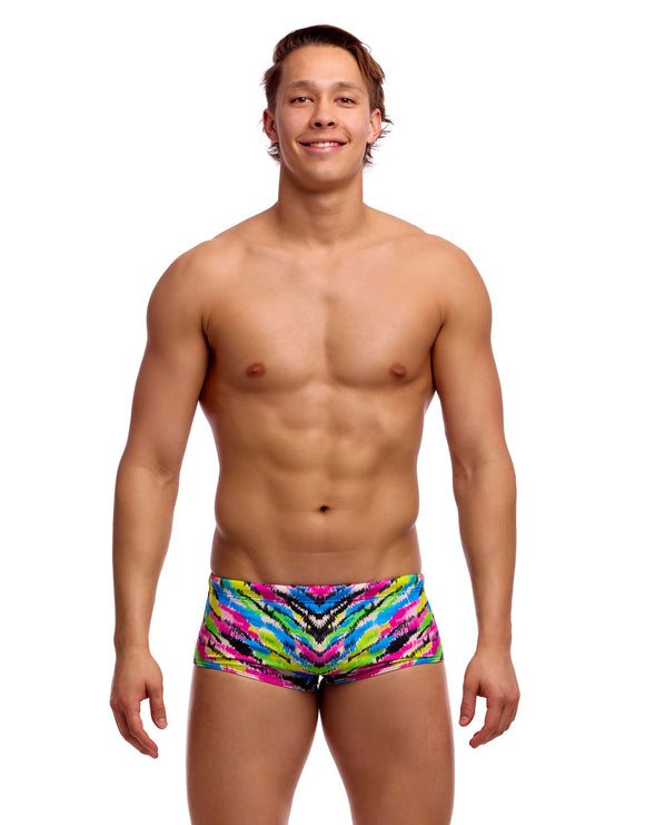 Funky Trunks - Happy Hide Sidewinder Swim Trunks - Multi - Model Front