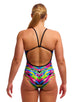 Funkita - Happy Hide Single Strap Swimsuit - Multi - Model Front