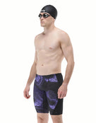TYR - Hodori Durafast Elite Swim Jammers - Smoke Purple/Black - Model Side