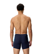 Speedo - Hyperboom Splice Mid Swim Jammer - Navy/Blue - Model Back