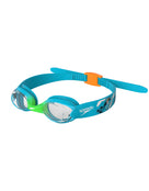 Speedo - Illusion Junior Swim Goggle - Front/Side - Blue/Green