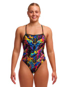 Funkita - Killer Cupid Strapped In Swimsuit - Multi - Model Front