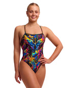 Funkita - Killer Cupid Strapped In Swimsuit - Multi - Model Front/Side