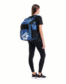 Arena - Limited Edition One Go Allover 45L Backpack - Aqua Gleam - Product with Model Back/Side
