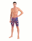 Arena - Limited Edition Powerskin ST Next Jammer - Red/White/Blue - Model Front Full Body