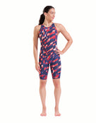 Arena - Limited Edition Powerskin ST Next Open Back - Red/White/Blue - Model Front Full Body