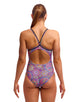 Funkita - Love Lacy Diamond Back Swimsuit - Multi - Model Front