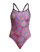 Funkita - Love Lacy Diamond Back Swimsuit - Multi - Product Front