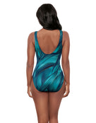 Miraclesuit - It's A Wrap Maldiva Swimsuit - Blue/Green/Multi - Model Back