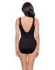 Miraclesuit - Raya De Safari Charmer Swimsuit - Black/Brown - Model Front