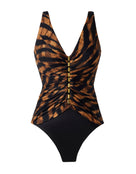 Miraclesuit - Raya De Safari Charmer Swimsuit - Black/Brown - Product Front