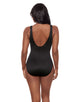 Miraclesuit - Razzle Dazzle Zipt Swimsuit - Black - Model Front with Pose