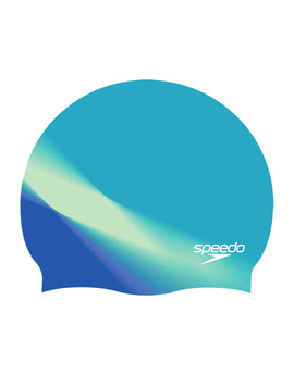 Multi-Colour Silicone Swimming Cap - Blue/Yellow