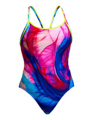 Funkita - Muscle Mad Diamond Back Swimsuit - Multi - Product Front
