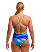 Funkita - Muscle Mad Diamond Back Swimsuit - Multi - Model Front