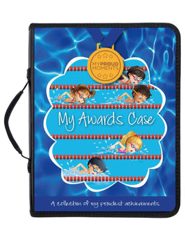 My Proud Moments - Medal, Badge & Certificate Case - Swimmers - Front