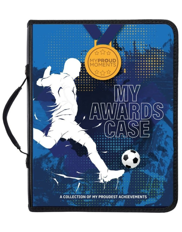 My Proud Moments - Medal & Certificate Case - Football - Front