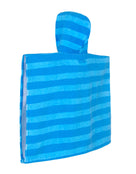 Zoggs - Nautical Stripes Kids Poncho Hooded Towel Robes - Blue - Product Back