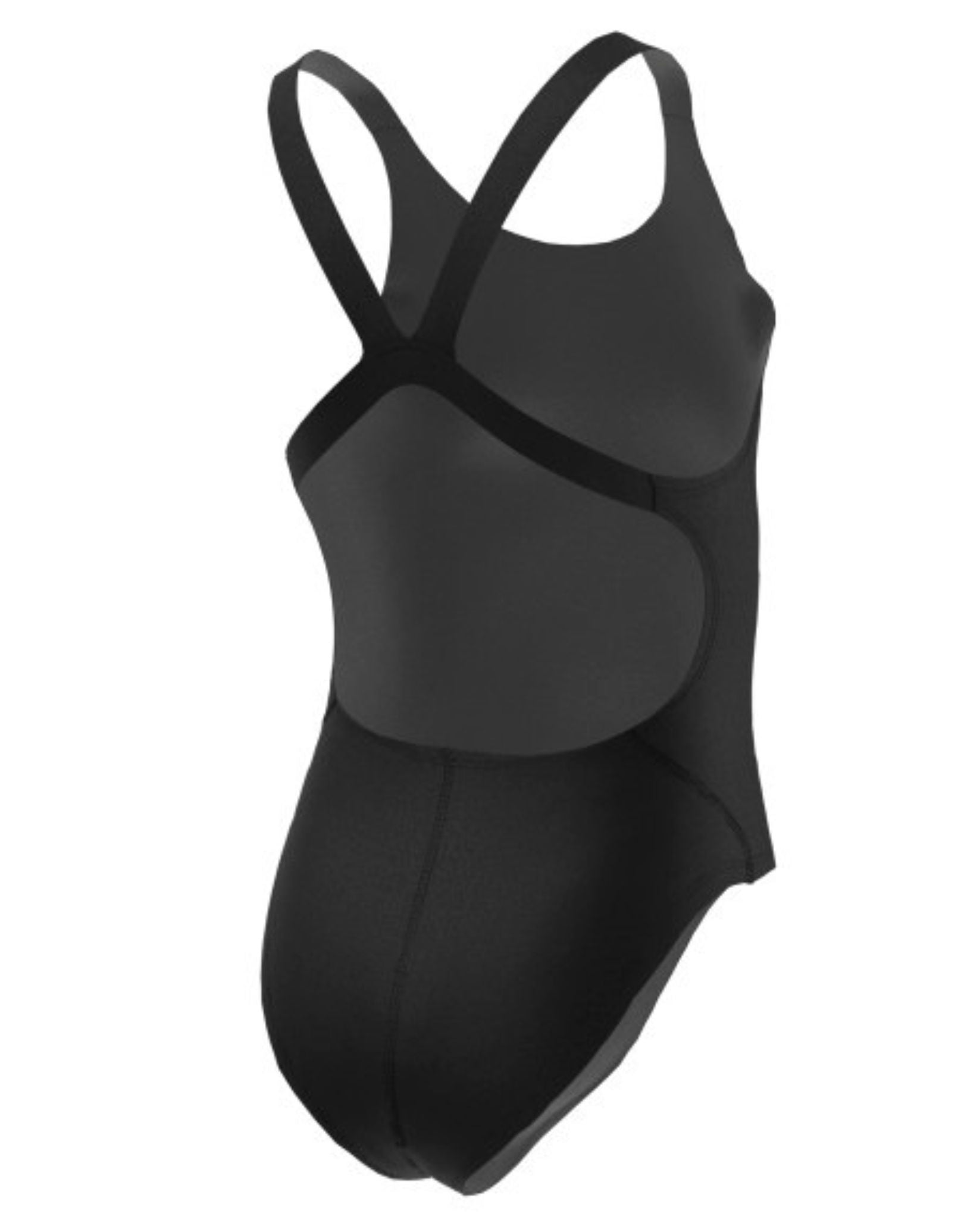 Nike Girls Hydrastrong Performance Fastback Swimsuit - Black | Simply ...