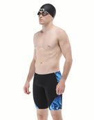 TYR - Olea Durafast Elite Blade Splice Swim Jammer - Blue - Model Side