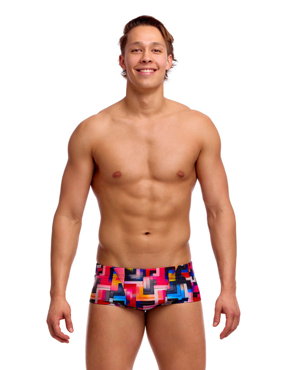 Funky Trunks - Putty Rules Classic Swim Trunks - Multi - Model Front