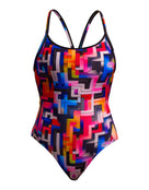 Funkita - Putty Rules Diamond Back Swimsuit - Multi - Product Front